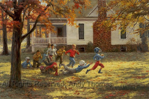 Fall Football Classic by Andy Thomas - Canvas Timeless Edition - 24 x 36