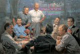 Grand Ol' Gang - Republican Presidents Playing Poker by Andy Thomas - Canvas Giclee Tribute Edition 2008 - 30 x 45