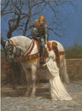 A Knight and his Lady by Andy Thomas - Canvas Giclee Limited Edition Signed & Numbered 500 - 24 x 18