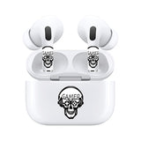 AirSkins - Stylish & Durable Decals for AirPods Pro & Pro 2, Skeleton Gamer Design Earbuds & Case Skin, Scratch-Resistant, Precision Fit, Wireless Charging Friendly, Easy Application - 58 Designs Available