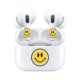 AirSkins - Stylish & Durable Decals for AirPods 4, Smiley Face Design Earbuds & Case Skin, Scratch-Resistant, Precision Fit, Wireless Charging Friendly, Easy Application - 58 Designs Available