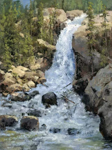 Alberta Falls by Tim Breaux - Canvas Limited Edition Artist Proof 20 - 30 x 40