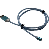 Jaspertronics™ Flowing LED Charging Cables with Quick Disconnect Magnetic Tips for Smart Phones, Tablets, and More!