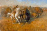 Buffalo Hunt by Andy Thomas - Canvas Open Edition - 12 x 18