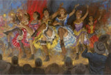 Dance Hall Girls by Andy Thomas - Paper Giclee Limited Edition Signed & Numbered 500 - 20 x 28