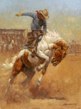 Dusty Bronc by Andy Thomas - Canvas Open Edition - 12 x 16