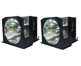 Jaspertronics™ OEM ET-LAD7500W Lamp & Housing TwinPack for Panasonic Projectors with Ushio bulb inside - 240 Day Warranty