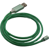 Jaspertronics™ Flowing LED Charging Cables with Quick Disconnect Magnetic Tips for Smart Phones, Tablets, and More!