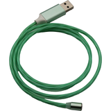 Jaspertronics™ Flowing LED Charging Cables with Quick Disconnect Magnetic Tips for Smart Phones, Tablets, and More!