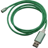 Jaspertronics™ Flowing LED Charging Cables with Quick Disconnect Magnetic Tips for Smart Phones, Tablets, and More!