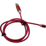 Jaspertronics™ Flowing LED Charging Cables with Quick Disconnect Magnetic Tips for Smart Phones, Tablets, and More!