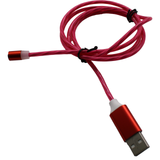 Jaspertronics™ Flowing LED Charging Cables with Quick Disconnect Magnetic Tips for Smart Phones, Tablets, and More!