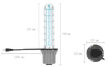 Jaspertronics™ 24W 254nm Germicidal U62 UVC HVAC Purification Lamp with Duct Disinfection