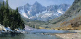 Maroon Bells by Tim Breaux - Canvas Giclee Limited Edition Signed & Numbered 200 - 20 x 40