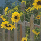 Meadowlark Sunflowers by Tim Breaux - Canvas Giclee Limited Edition Signed & Numbered 300 - 24 x 24