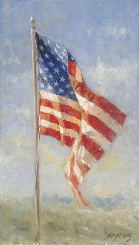 My Flag by Andy Thomas - Canvas Giclee Edition Signed & Numbered 400 - 17 x 30