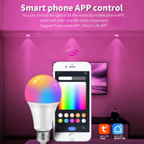 Jaspertronics™ Smart Color Changing LED Light Bulb 800LM 9W Works with Alexa, Google Assist, & Smart Life App - A19, E26 - No Hub Required! 2.4 GHz, Wifi, Bluetooth