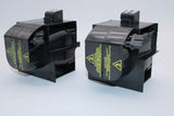 Jaspertronics™ OEM Lamp & Housing TwinPack for The Barco iD R600 Projector with Philips bulb inside - 240 Day Warranty