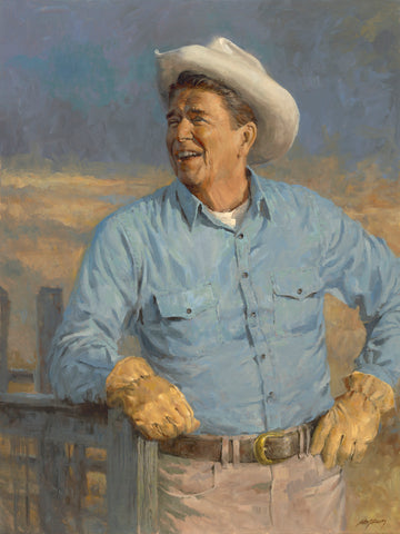 Reagan by Andy Thomas - Canvas Giclee Limited Edition Signed & Numbered 1989 - 18 x 24