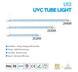 Germicidal UV-C 254nm Linear High Bay Tube Light