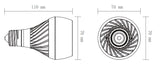 Jaspertronics™ 12W 254nm Germicidal U56 Purification Bulb with Industrial Fan & UV-C Air Cleaning