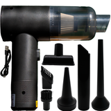 Jaspertronics™ Wireless Vacuum and Dust Blower, Strong Suction, 0.12L Compact Cleaner